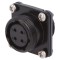 Conector Circular Mamă 4 PIN Aurit 10A