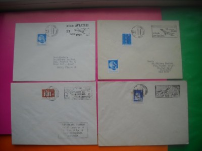 HOPCT LOT PLIC NR 4 -SET 5 PLICURI ZIUA AVIATIEI- AVIATIE / AVION -ROMANIA foto