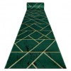 Exclusiv EMERALD traversa 1012 glamour, stilat, marmură, geometric sticla verde / aur, 70 cm