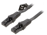 Patch Cord U/UTP Cat6 PVC Negru 8m 32AWG, Vention
