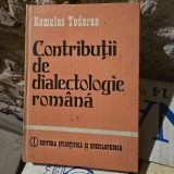 CONTRIBUTII DE DIALECTOLOGIE ROMANA - ROMULUS TODORAN