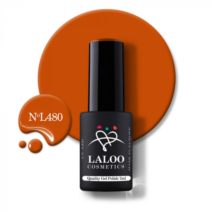 480 Burnt Orange | Laloo gel polish 7ml