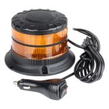 Lampa de avertizare LED tip girofar W29M Heavy Duty 12/24V portocaliu, 16 LED, 120 clipiri/min, magnet sau 3 suruburi, cablu 3 m, AMiO