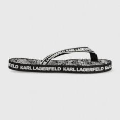 Karl Lagerfeld slapi KOSTA MNS barbati, culoarea negru, KL71003