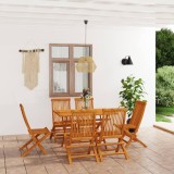 Cumpara ieftin Set mobilier de grădină, 7 piese, lemn masiv de tec