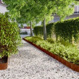 vidaXL Borduri de gazon 50 buc. 15x103 cm oțel Corten flexibil 821893