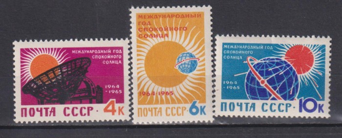 RUSIA ( U.R.S.S.) 1964 COSMOS MI.2862-2864 MNH