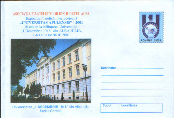 Intreg pos.plic nec.2001-Universitatea&quot;1 Decembrie 1918&quot; Alba Iulia-10 ani de ex