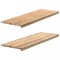 Gossi pervaz 2 buc lemn masiv de stejar netratat 120x40x2 cm