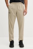 Under Armour pantaloni de trening culoarea bej, uni, 1390150
