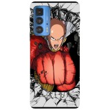 Husa compatibila cu Motorola Moto G22 model One punch man fist, Silicon, TPU, Viceversa, Transparent, Carcasa