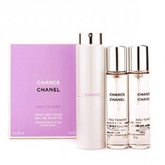 Chanel Chance Eau Tendre EDT Parfum de buzunar si rezerva 3x20 ml pentru femei foto