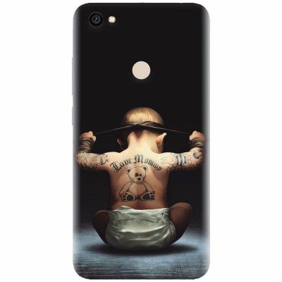 Husa silicon pentru Xiaomi Redmi Note 5A, Body Builder Cute Baby Tattoo foto