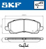 Set placute frana fata SKF VKBP80169A