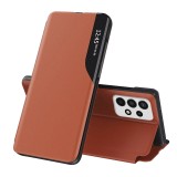 Husa Samsung Galaxy A13 4G Eco Leather View flip tip carte, portocaliu