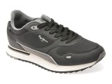 Pantofi sport PEPE JEANS negri, MS40007, din material textil