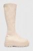 GOE cizme femei, culoarea bej, cu platforma, MM2N4067.BEIGE