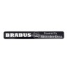 Emblema Brabus Negru Mercedes 10x1.5cm Metalica Autoadeziva