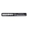 Emblema Brabus pentru Mercedes, 10x1.5cm, negru