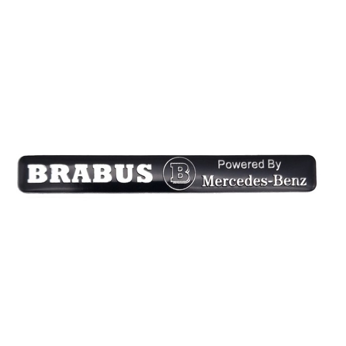 Emblema Brabus pentru Mercedes, 10x1.5cm, negru