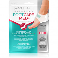 Eveline Cosmetics Foot Care Med masca pentru exfoliere pentru calcai 2 buc