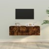 VidaXL Set dulapuri TV, 2 piese, stejar fumuriu, lemn prelucrat 3188427