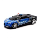 Masina de politie cu Telecomanda Bugatti Chiron Scara 1:16 Albastru Negru 980-3 CWT