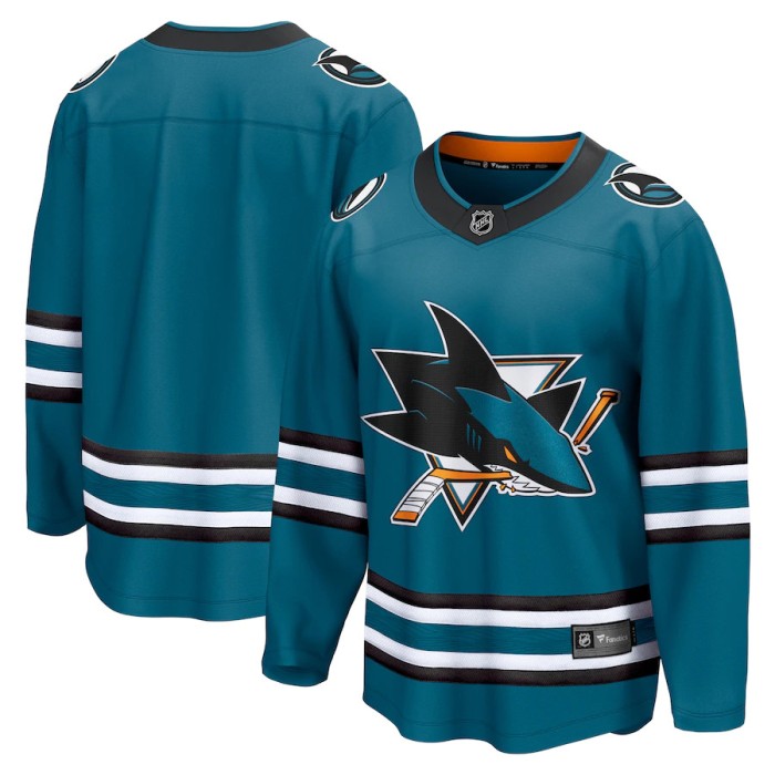 San Jose Sharks tricou de hochei Breakaway Home Jersey Teal - L