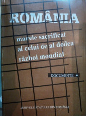 ROMANIA MARELE SACRIFICAT AL CELUI DE AL DOILEA RAZBOI MONDIAL- MARIN RADU MOCANU, BUC. 1994 foto