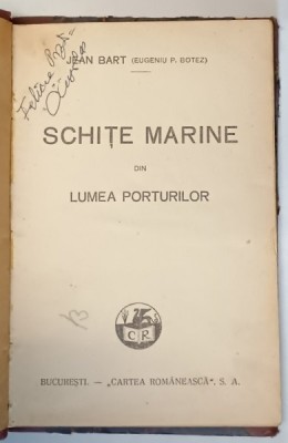 SCHITE MARINE de JEAN BART 1928 foto