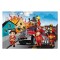 Puzzle Vehicul Pompieri, 24 Piese, Dimensiuni Mari, Multicolor, 42x28 cm