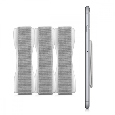 Set 3 Suporti tip inel pentru telefon, Kwmobile, Gri, Plastic, 43997.06 foto