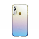 Cumpara ieftin Husa iPhone Xs Rock Aluminium Albastra