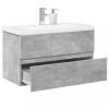 VidaXL Set mobilier de baie, 2 piese, gri beton, lemn compozit 3324909