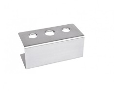 Suport inox pentru 3 conuri inghetata foto