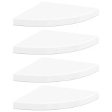 Cumpara ieftin Coltare suspendate, 4 buc., alb extralucios, 35x35x3,8 cm, MDF