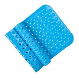 Covoras antiaderent pentru cabina de dus Clamak, PVC,, albastru, 40 x 100 cm