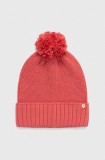 Marmot caciula culoarea roz, din tricot gros