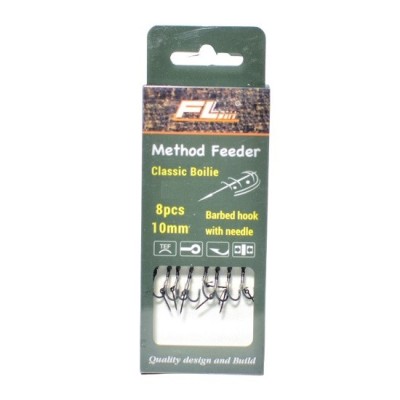 Carlige Legate FL Method Feeder Cu Spin 7mm Carlig Classic Boilie Nr 8 8Buc/Set foto