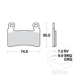 MBS Placute frana MCB703, Cod Produs: 7870041MA