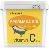 Allnature Epsom salt Vitamin C saruri de baie cu vitamina C 5000 g
