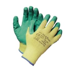 Manusi Protectie PROTEK, Latex si Bumbac, Verde si Galben, Manusi din Bumbac pentru Uz General, Manusi Protectoare din Latex si Bumbac, Manusi Protect foto