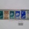 1958-sateliti artificiali-triptic cu vinieta- L.P.459a-complet set-MNH