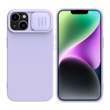 Cumpara ieftin Husa pentru iPhone 15 Plus, Nillkin CamShield Silky MagSafe Silicone, Misty Purple