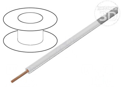 Cablu FlexiPlast-E 1x2,5mm2 alb 750V 32A 30-90&amp;deg;C foto