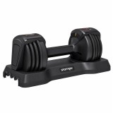 SPORTNOW Ganteră reglabilă 11 kg Set 5 &icirc;n 1 cu sistem de reglare rapidă, blocare de siguranță, prindere antiderapantă și bază | Aosom Romania