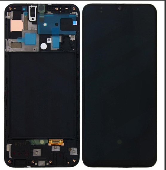 Display original LCD + Touch Fullset Samsung Galaxy A50 ,negru GH82-19204A