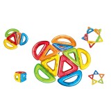 Set de constructie piese magnetice 3D, 10 piese, 3 ani+