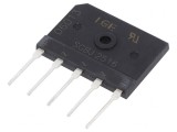 Punte Redresoare Trifazată 1,6kV 25A THT