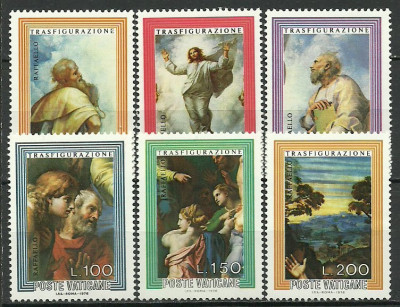 Vatican 1976 - picturi Rafael, serie neuzata foto